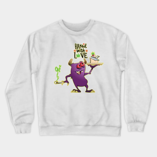 Cake monster Crewneck Sweatshirt by keshanDSTR